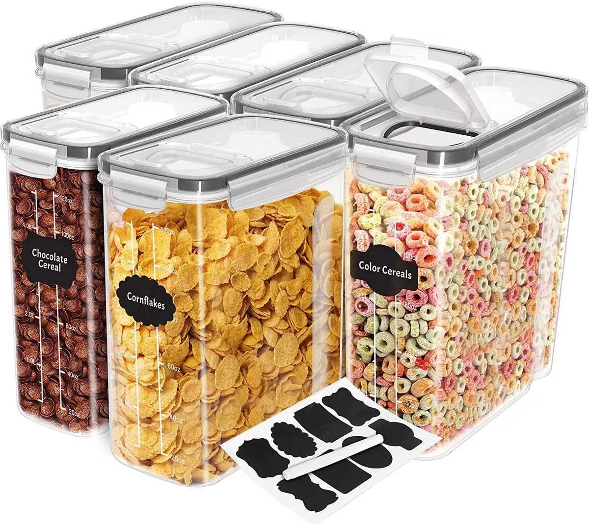 Cereal Containers Storage Food Containers & Cereal Dispenser Utopia Kitchen