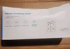 ANNQUAN Automatic Pop Up Countertop Outlet 15W Wireless Charger New Damage Box