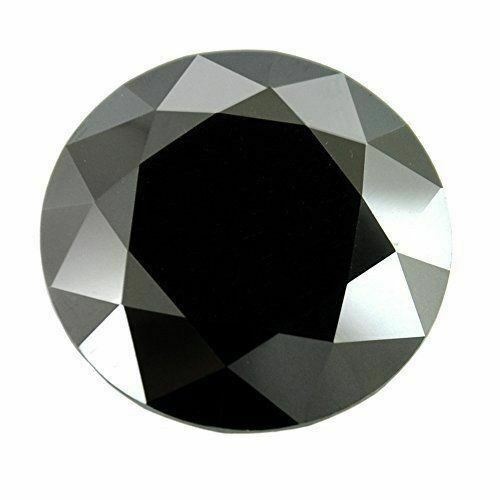 Collier de perles certifiées diamant noir de 3 mm avec fermoir en