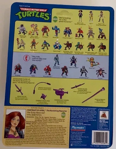 3 April O’Neil Teenage Mutant Ninja Turtles Action Figures All Unpunched NIM PKG - Picture 10 of 16
