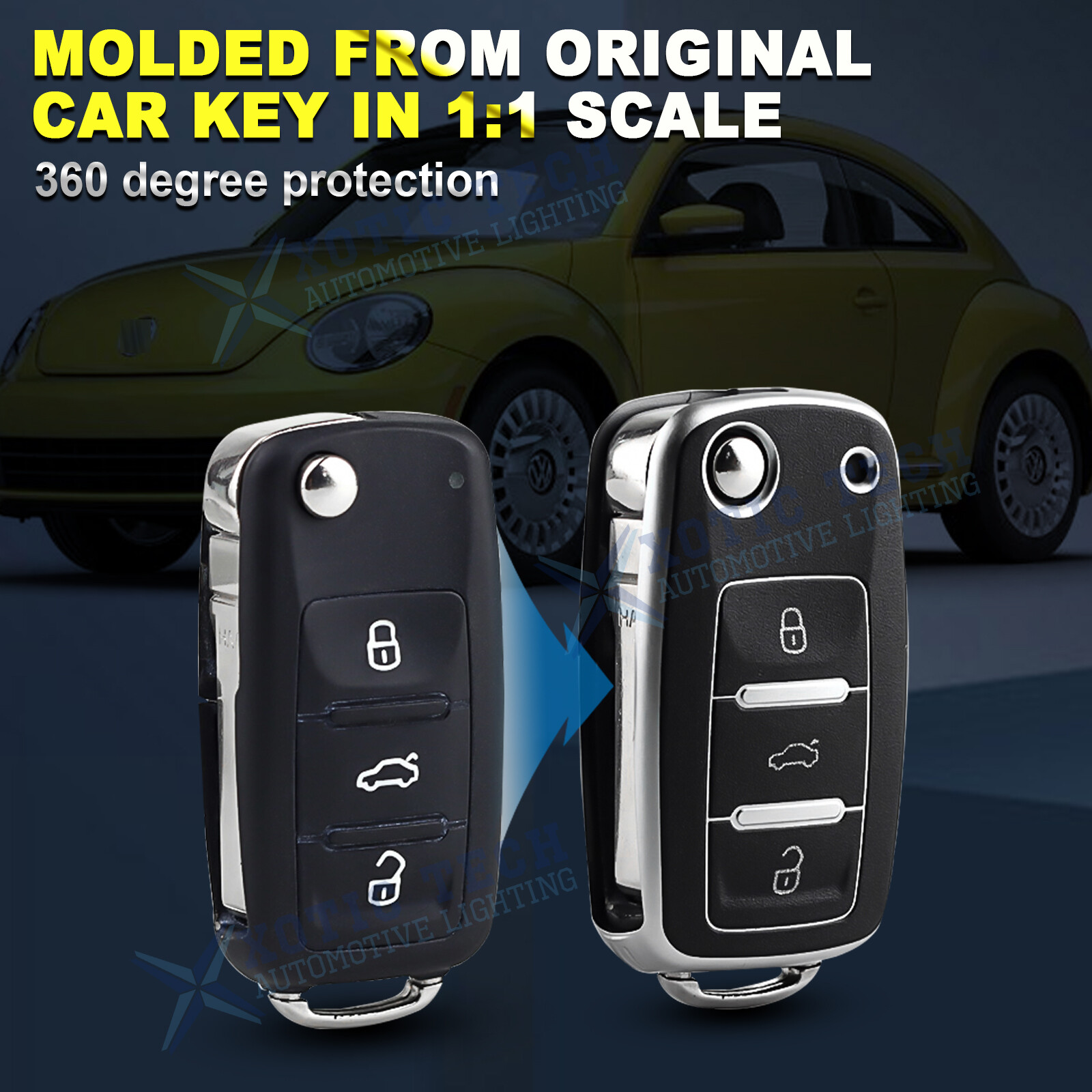 Buy Car Key Cover For Volkswagen, Full Protection Key Fob Cover