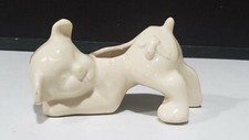 RARE Lamb Sheep with a Bee Fly Pottery Platner Made in USA