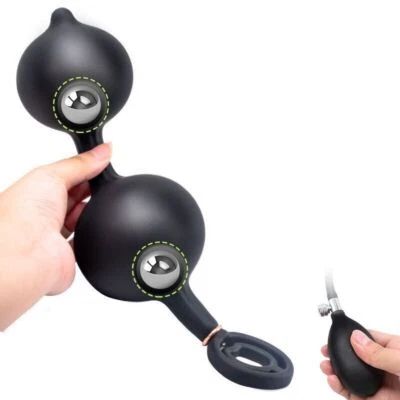 Plug-Anal-Gonflable-Anneau-De-Pénis-Extenseur-D'anus-Dilatateur-Hommes-Et-Femmes - Photo 1/4