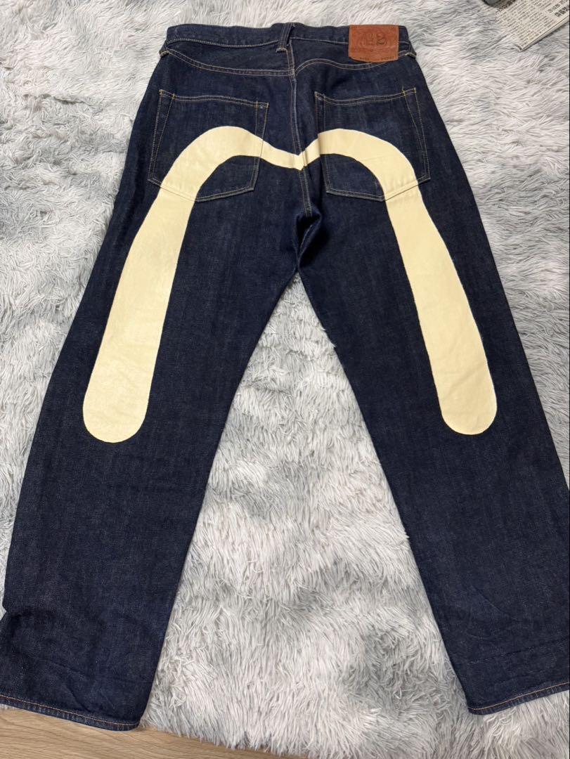 濃紺‼️美品‼️】EVISU／lot 0001／迷彩ビックペイント／W36