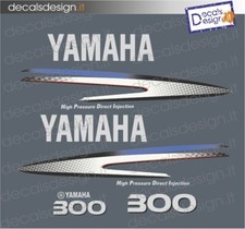 Adesivi calandra motore marino fuoribordo Yamaha 300 cv HPDI gommone barca
