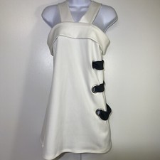 Asos Women’s Ivory Black Bodycon Mini Dress  Stretch Size 4