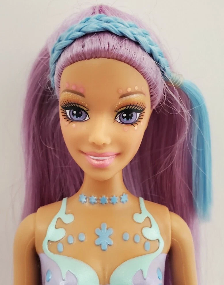Barbie Doll Fairytopia Mermaidia Purple Teal Blue Mermaid Mariposa 2007