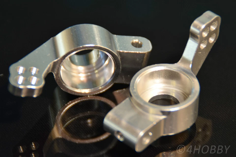 2x Achsschenkel hinten 102012 Achse Halter Alu Upgrade Part Aluminium RC - Bild 3 von 3