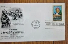 HARRIET TUBMAN SLAVE UNDERGROUND RAILROAD ARTCRAFT CACHET 1978 FDC  UNADDRESSED