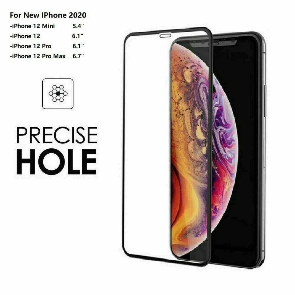 FULL COVER Screen Protector For iPhone 17 16 15 14 13 12 11 Pro Tempered Glass - Image 3 of 4