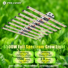 Phlizon 6500W LED Grow Light 6×6FT Coverage Commerial Full Spectrum Lamp Plants