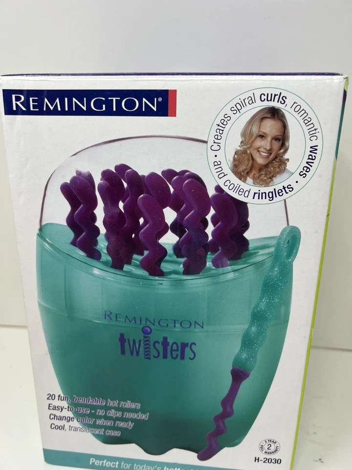 Juego de 20 rizadores de cabello REMINGTON TWISTERS gel flexible PROBADO USADO EN EXCELENTE ESTADO Foto 3 de 4