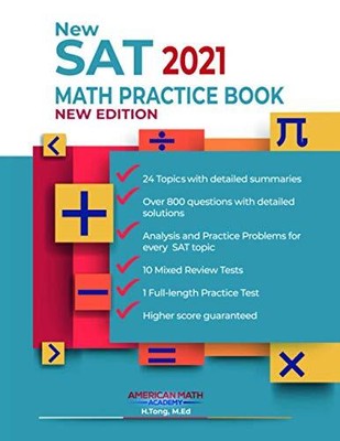 Neu SAT 2021 Mathe-Übungsbuch, Akademie, amerikanische Mathematik, gebraucht; sehr gutes Buch