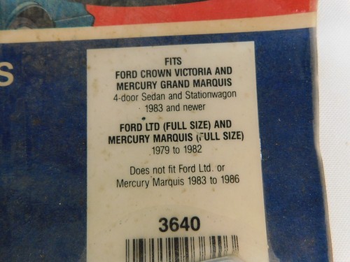 NOS Ford 1979 1989 Crown Victoria LTD Accessory Window Vent Shades 4 Door Merc. - Picture 4 of 4