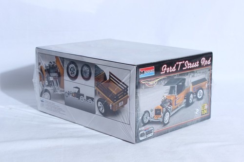 Monogram Ford Model T Custom Street Rod mit Anhänger 1/24 Bausatz 85-4336 Neu Sealed - Bild 2 von 4