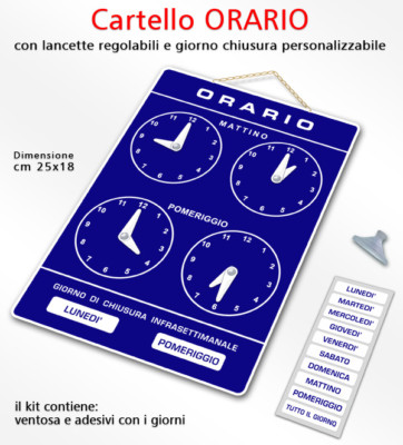 Cartello APERTO E TORNO SUBITO Negozio Vetrina Laboratorio - Foto 2