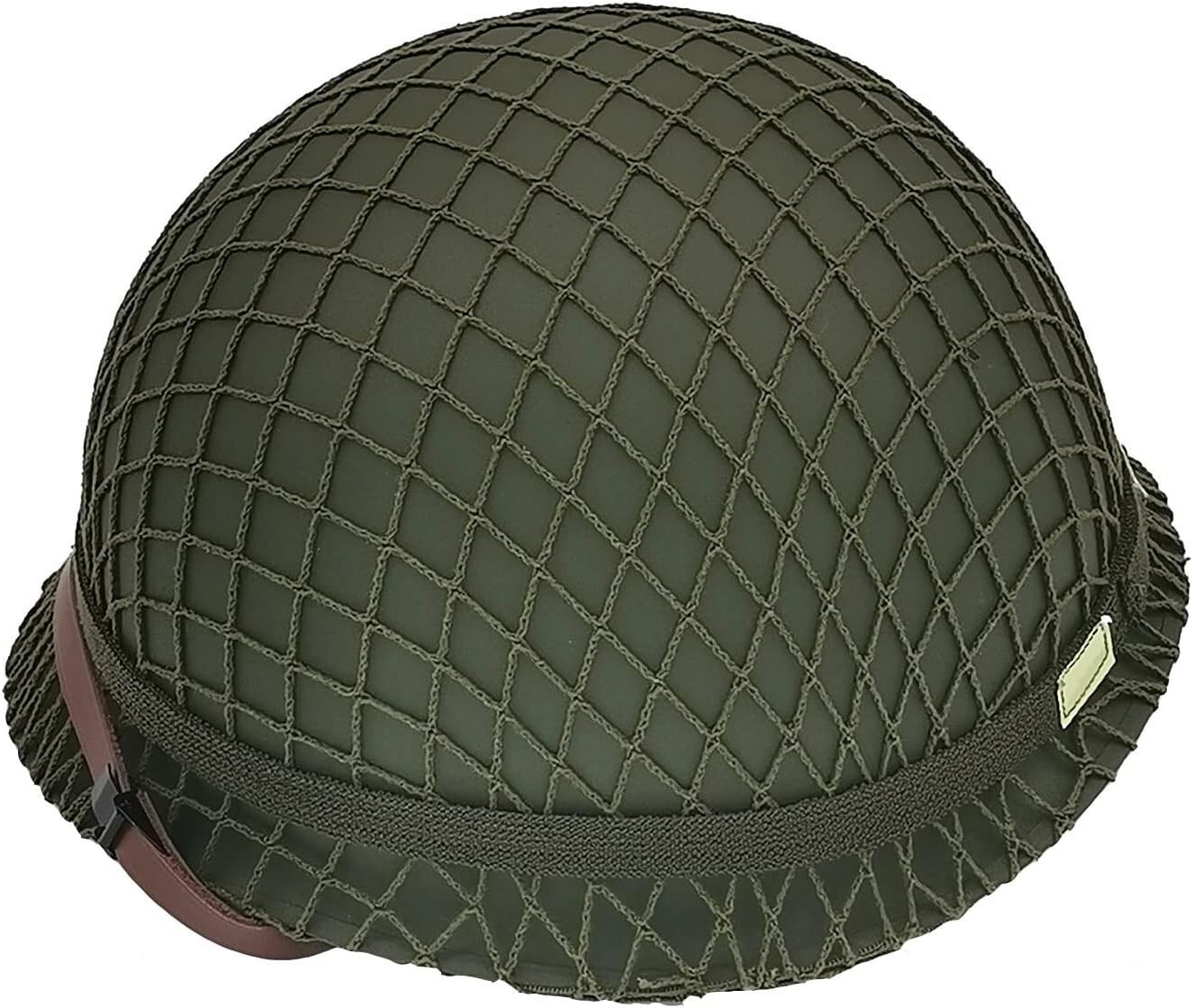 WWII US Army M1 Helmet, WW2 Gear, WW2 Helmet Metal Steel Shell Replica with N...