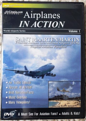 AIRPLANES IN ACTION AIR UTOPIA ST. MAARTEN / MARTIN PRINCESS JULIANNA DVD VIDEO - Picture 1 of 5