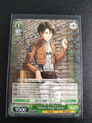 Weiss Schwarz: Silent Fury Levi AOT S50-E025 RR attack of Titans