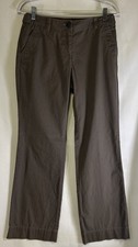 J. Jill Straight Fit Slim Boyfriend Stretch Brown Pants Size 4P