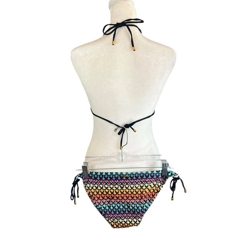 SISTEMAS DE NATACIÓN Bikini aspecto ganchillo 🐚 Rainbow Mermaidcore Festival Conjunto de natación S/L Foto 2 de 4