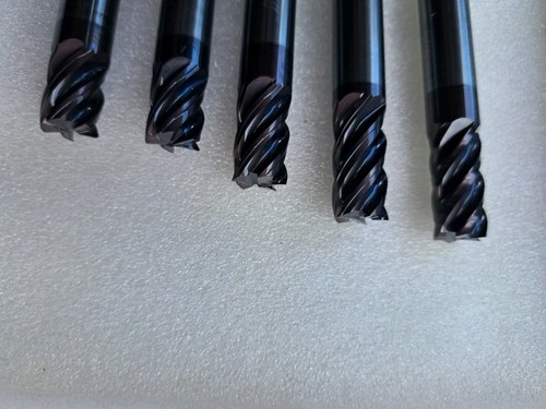 Carbide 1/2 Diameter 5 Flute Endmills 10 PCs CnC Sharpened & Coated  2.3LBs LotA - Picture 5 of 10