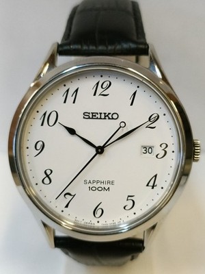 SEIKO SGEH75P1 QUARTZ WHITE DIAL 7N42-0FW0 JAPAN MEN'S WORKING