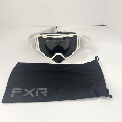 FXR Racing White and Black Snowboard and Ski Goggles / Barely Used / Sleeve