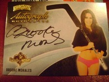 2014 Benchwarmer Hockey Brooke Morales AUTO GOLD NO Ser# PLAYMATE SP RARE