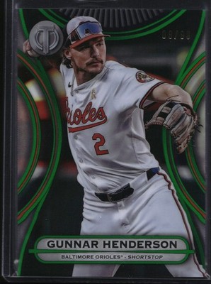 2025 Topps Tribute #79 Gunnar Henderson Green 9/99