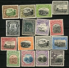 Mozambique Company 1918 Native Culture MH (SC# 108-122, 125)