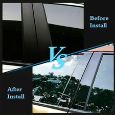 For Dodge Charger 2011-2021 Door Pillar Post Cover Trim Car Accessories 6Pcs Upg