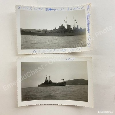 1947 USS Rochester CA-124 Baltimore Class Navy Photo Lot Borgstedt