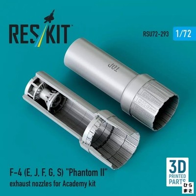 1/72 Scale F-4E/J/F/G/S Afterburner Detail-Up Parts for Academy