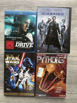 Drive Ryan Gosling FSK ab 18, Star Wars Eine neue Hoffnung, Matrix, Pythons2
