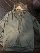 Men  s Nike Dri-fit Olive Green Full Zip Hooded Jacket S Large