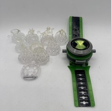 Ben 10 Alien Force WORKING 2008 Bandai Ultimate Omnitrix Watch 10 Crystal Figure