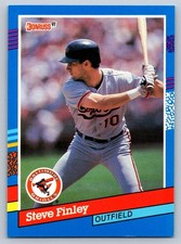 1991 Donruss Baseball 355 Steve Finley Baltimore Orioles