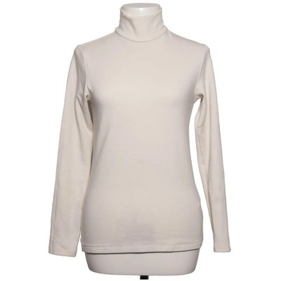 Rollkragenpullover, Größe: M, Weiß, Einfarbig, Damen #SMq