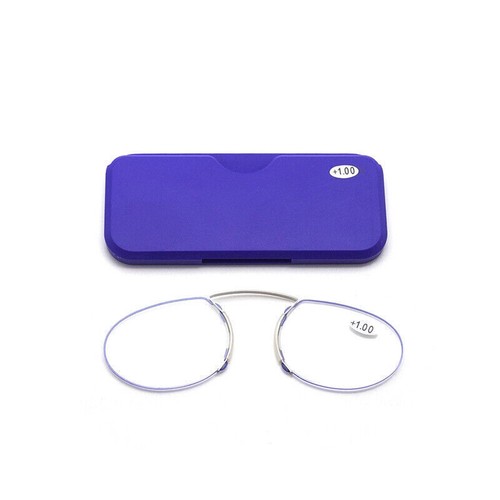 2xNuovi Occhiali da Lettura Ultra Sottili Clip Naso Ottica Presbiopica+1.0+1.5+2.0+2.5+3.0 - Foto 18 di 19