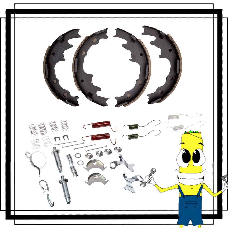 Rear Brake Shoe Hardware & Adjusters Kit for Ford Ranger 1983-1989 9 ...