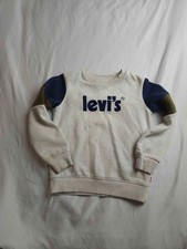 Levis Sweatshirt Boys Small 4-5 Colorblock Earthy Streetwear Kidcore Pullover