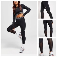 Nike Pro Girls Kids Junior Leggings DRI-FIT Running Gym Activewear