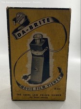 Da-Brite Black 8mm Movie Film Viewer For Home Editing With Box