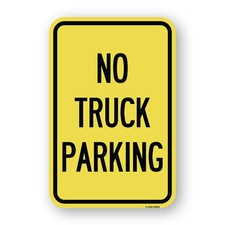No Parking Sign No Truck Parking Heavy Gauge Aluminum Parking Sign