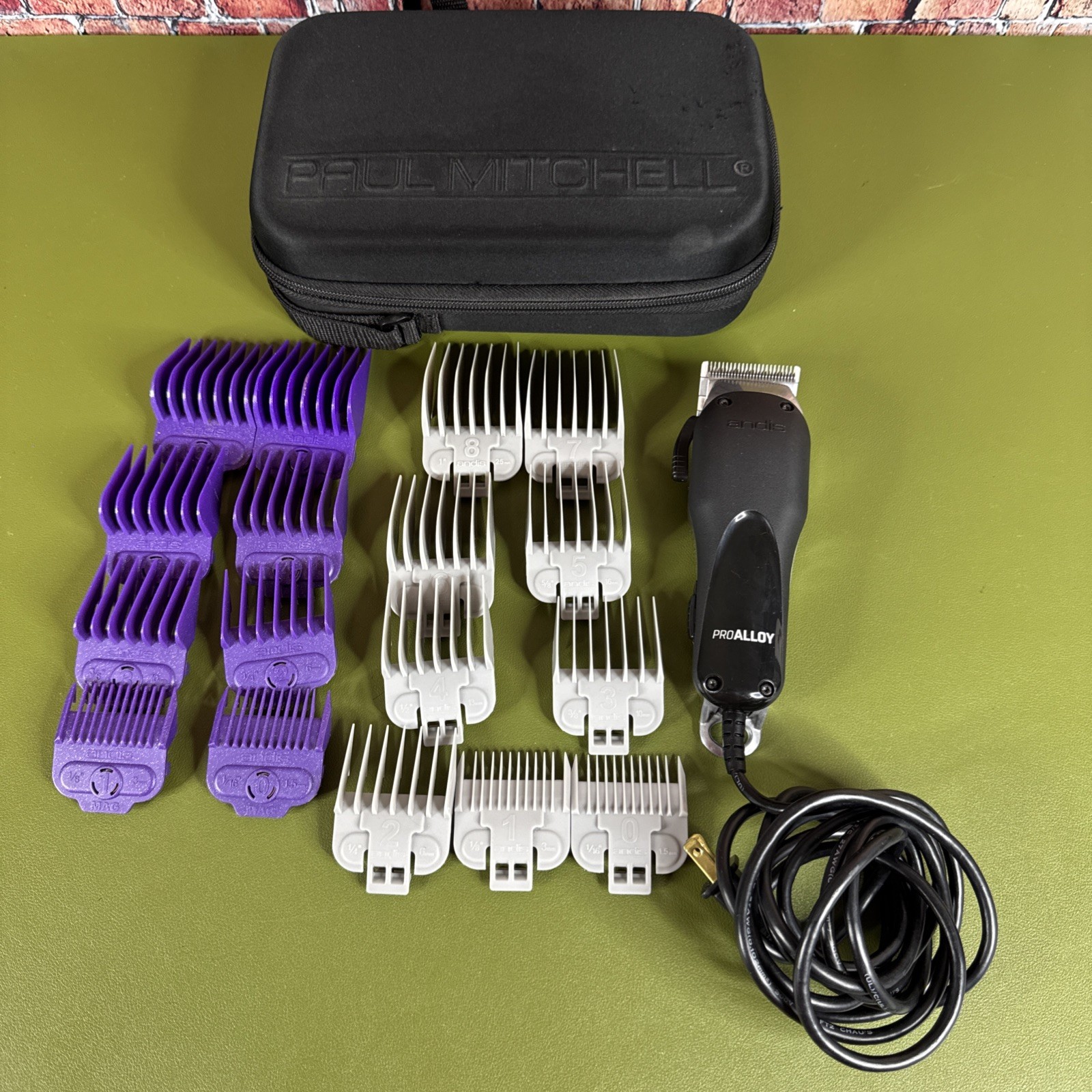 Andis Pro Alloy Adjustable Blade Clipper AAC-1 with Accessor