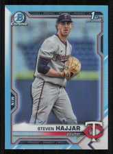 2021 Bowman Chrome Draft Sky Blue Refractors #BDC161 Steven Hajjar