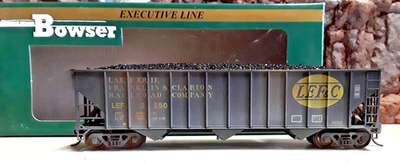 #ad Bowser Executive Line Weathered 100 Ton 3 Bay Hopper LEFamp;C Road #3550 AA 437 $18.59