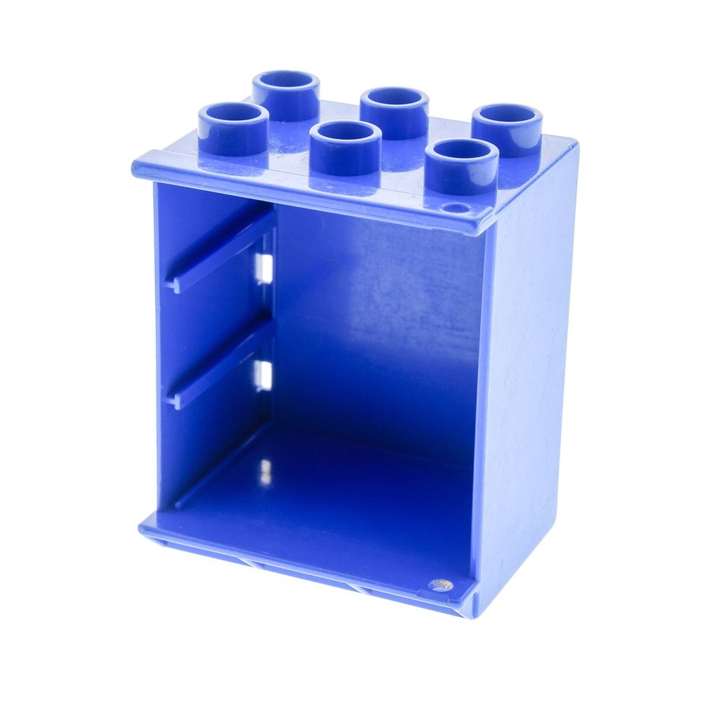 1X Lego Duplo Furniture Refrigerator Case B-Ware Used Blue Cabinet Kitchen 4914