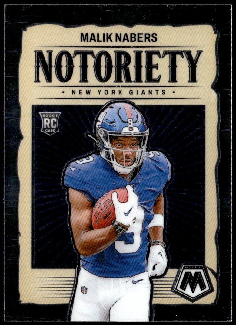 2024 Panini Mosaic #23 Malik Nabers Notoriety Rookie E1